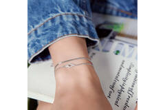  Sunshine Chaser - Zilver / Gerodineerd - Zirkonia - 18,5cm